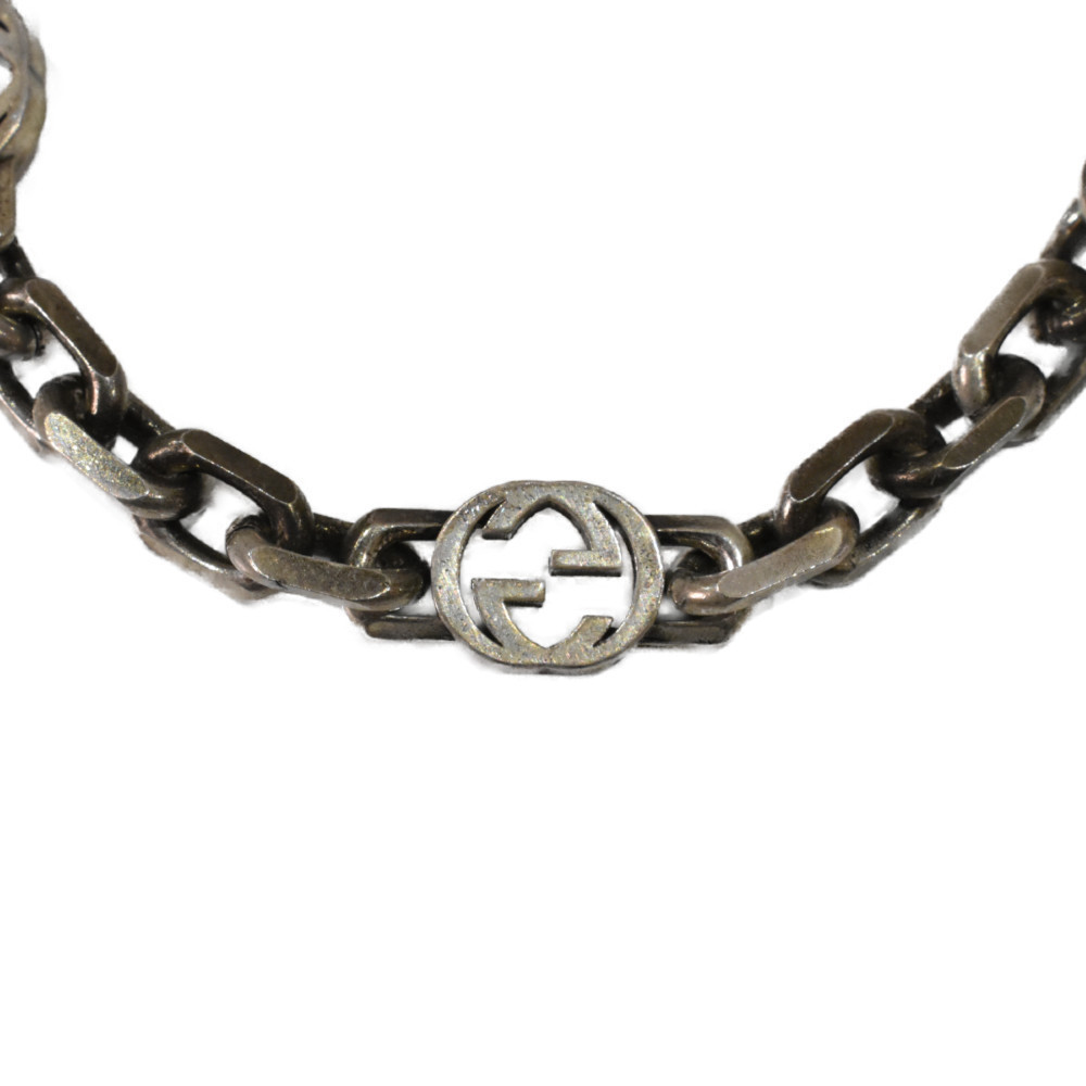 Gucci Interlocking Silver Bracelet - image 2
